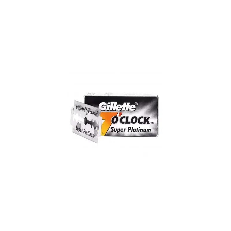 100 Cuchillas Gillette 7 o'clock Super Platinum Black