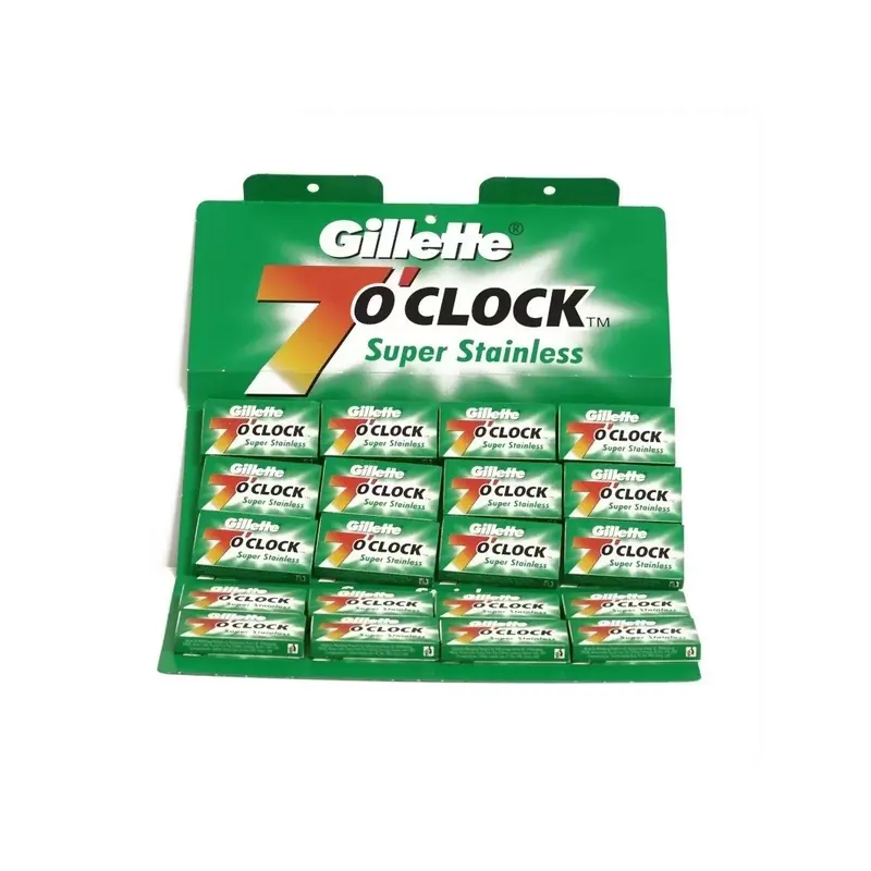 100 DE Blades Gillette 7 o'clock Super Stainless