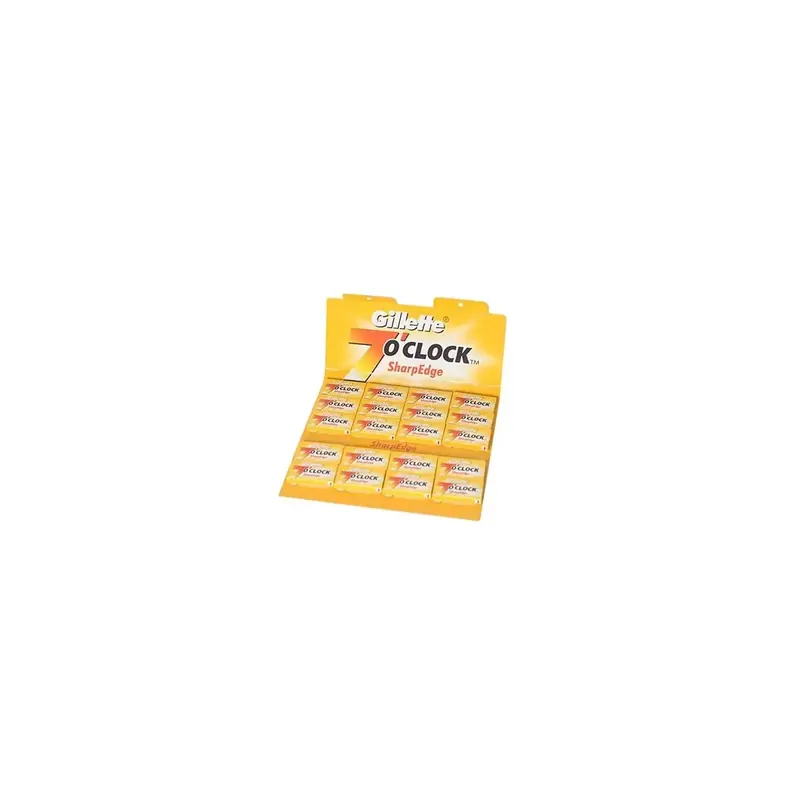 100 Double Edge Blades Gillette 7 o'clock SharpEdge