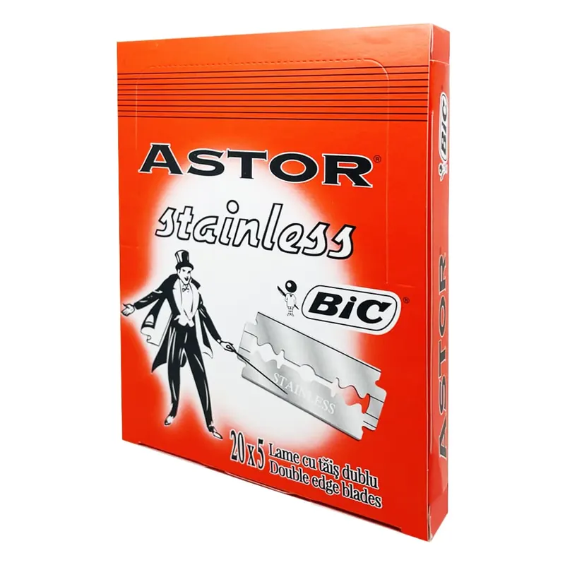 100 lamette BIC Astor Stainless
