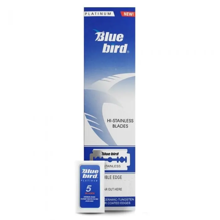 100 lamette da barba Derby Bluebird Platinum