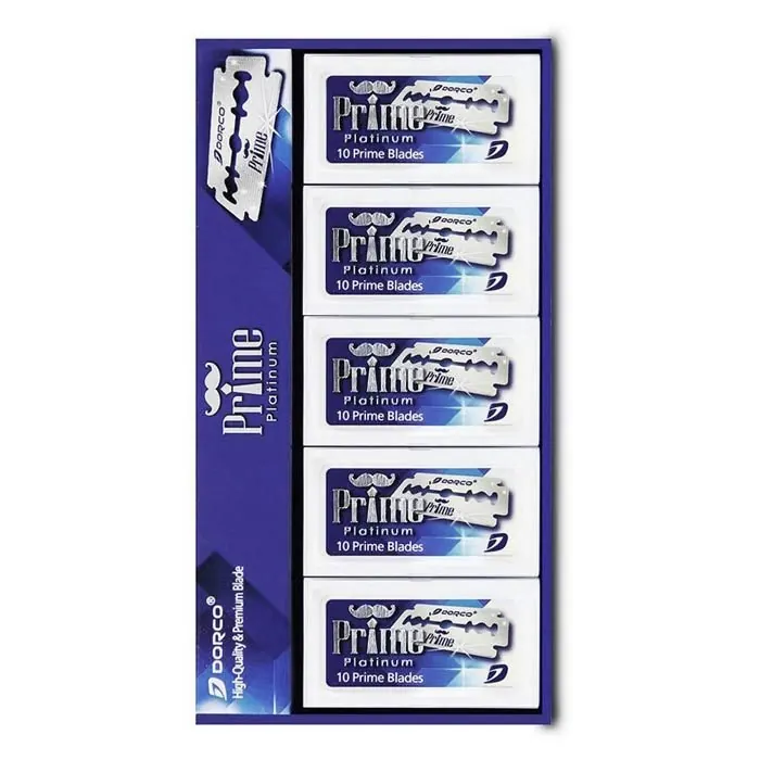 100 lamette da barba Dorco Prime Platinum
