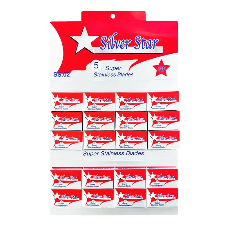 100 lamette da barba Lord Silver Star super stainless