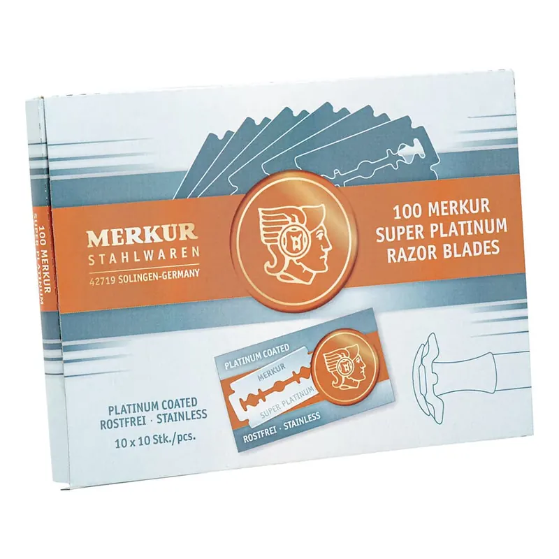 100 lamette da barba Merkur super platinum