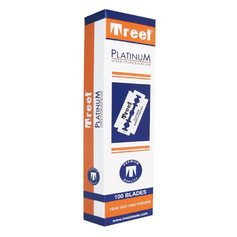 100 lamette da barba Treet Platinum