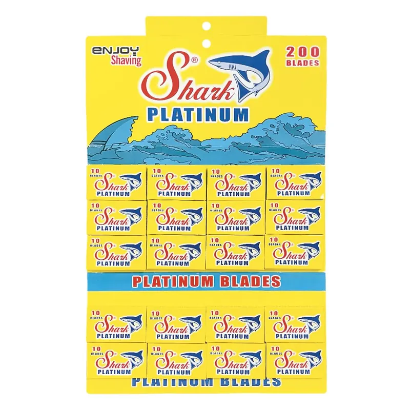 200 lamette da barba Shark Platinum