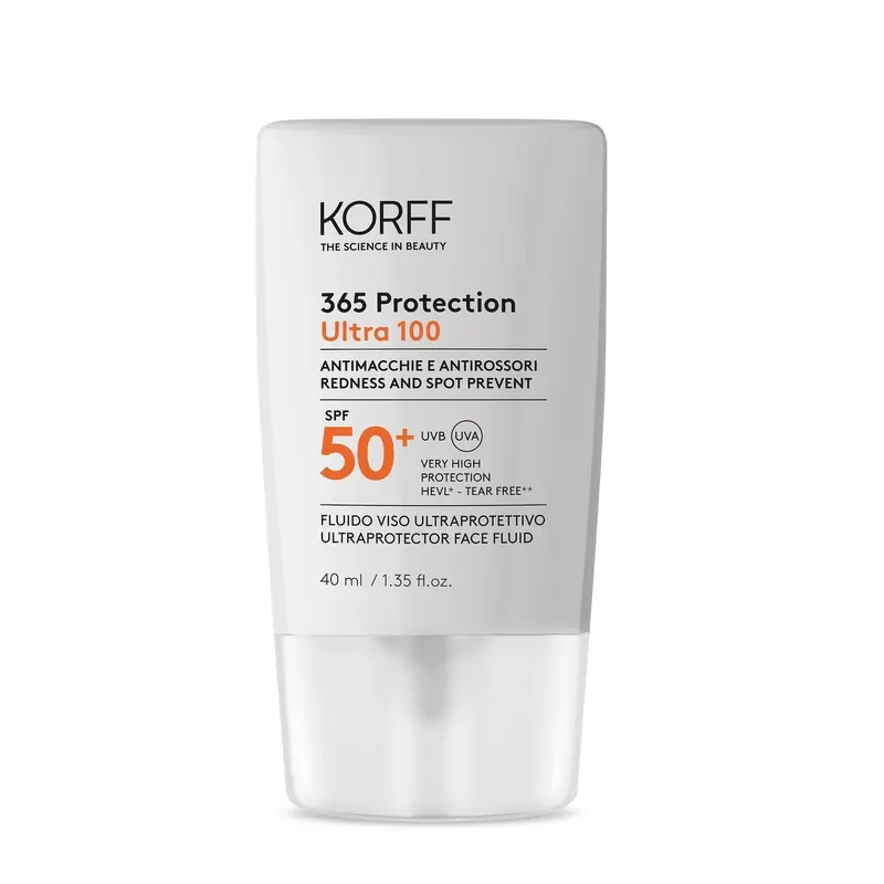 365 Protection Ultra 100 Fluido Viso Ultraprotettivo SPF50+ KORFF | Pinalli