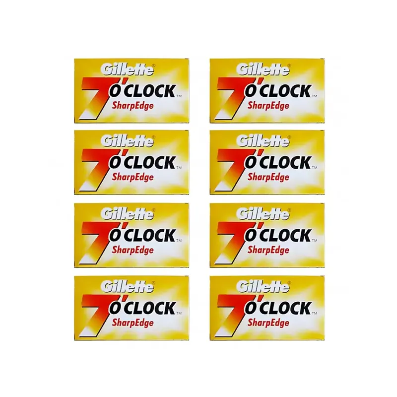 40 Double Edge Blades Gillette 7 o'clock SharpEdge