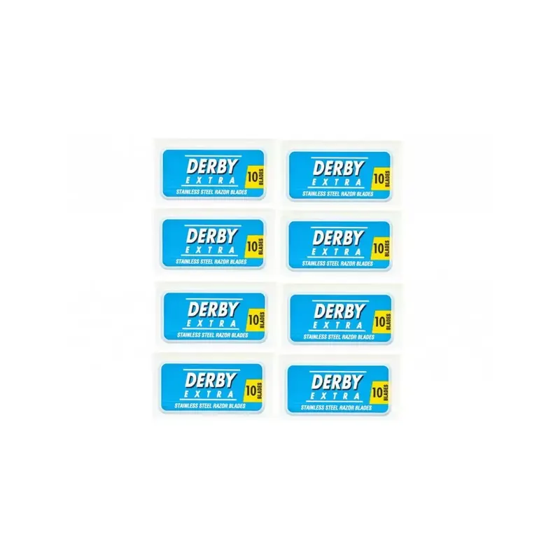80 Cuchillas d Afeitar Doble Hoja Derby Blue