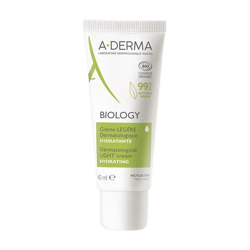 A-Derma Biology Crema Leggera dermatologica idratante 40ml - Pelle normale, pelle mista