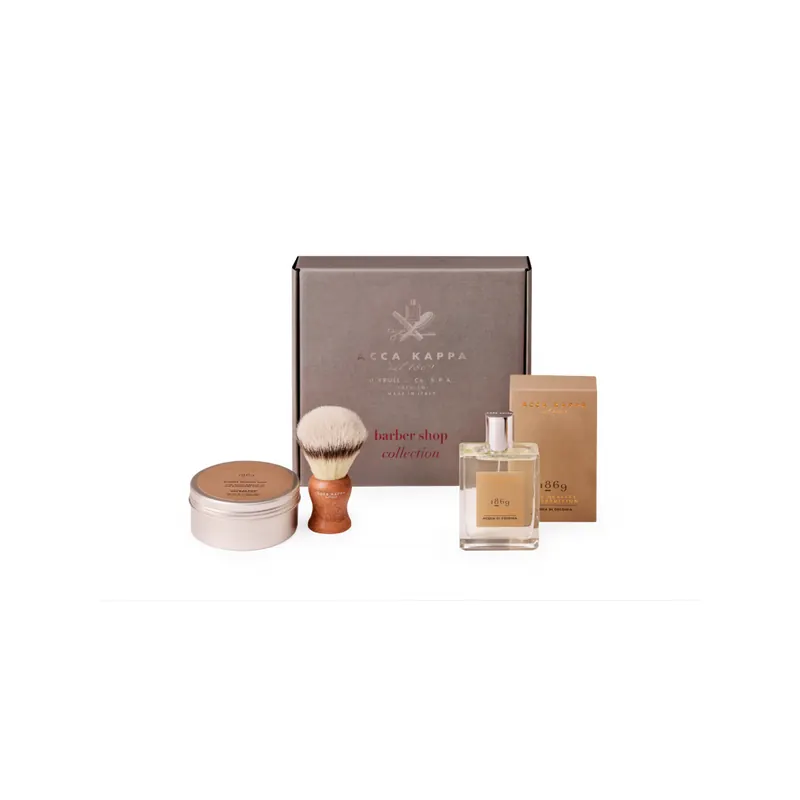 Acca Kappa 1869 Gift Set with Eau de Cologne 100ml and Shaving Soap 250ml and Sh