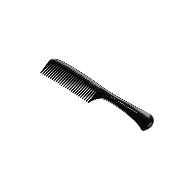 Acca Kappa Black Comb with Handle medium teeth 22,5cm