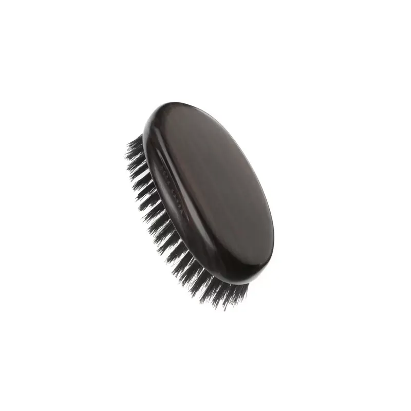 Acca Kappa Ebony Black Bristle Travel Hair Brush