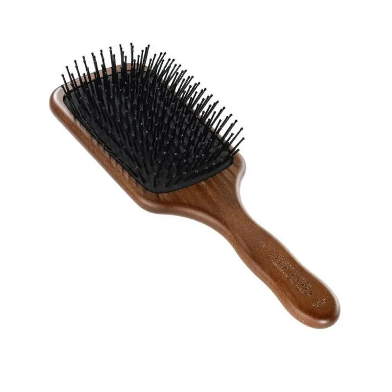 Acca Kappa Pneumatic Kotibe Wood Paddle Brush with Pom Pins