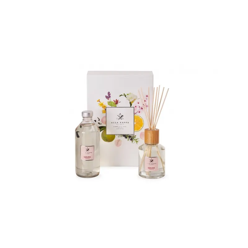 Acca Kappa Sakura Tokyo Fragance Set with Diffuser 250ml and Refill 500ml