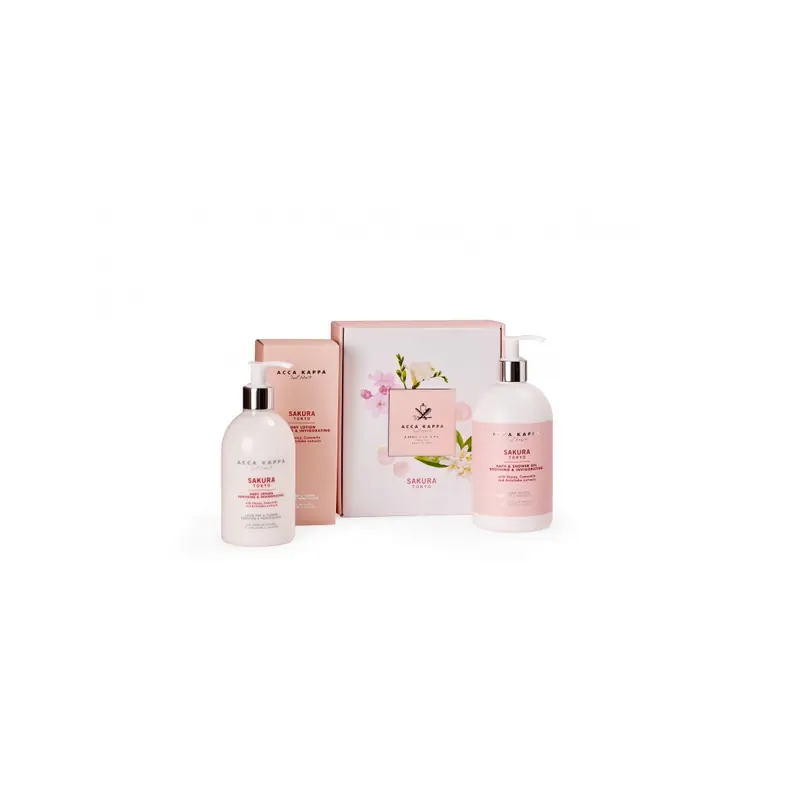 Acca Kappa Sakura Tokyo Gift Set with Bath Gel 500ml and Body Lotion 300ml