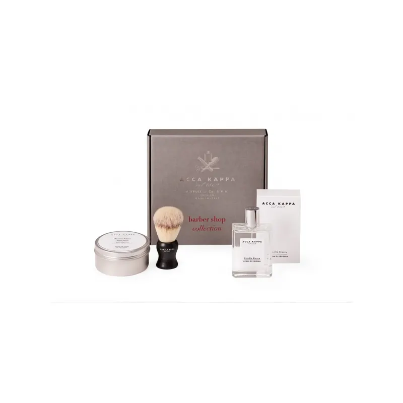 Acca Kappa White Moss Gift Set with Eau de Cologne 100ml Shaving Soap 250ml and