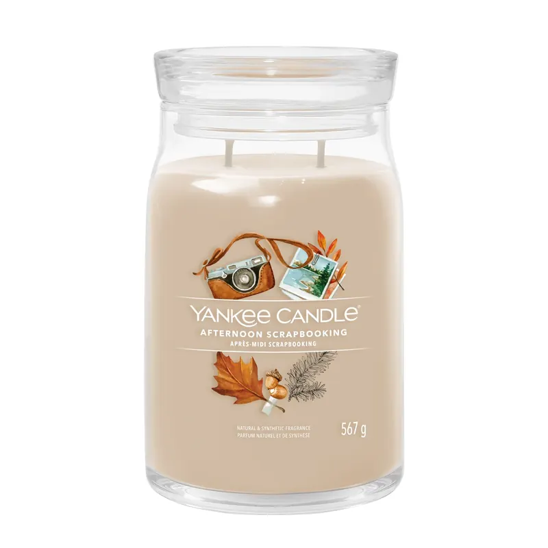 Afternoon Scrapbooking LARGE YANKEE CANDLE | Pinalli