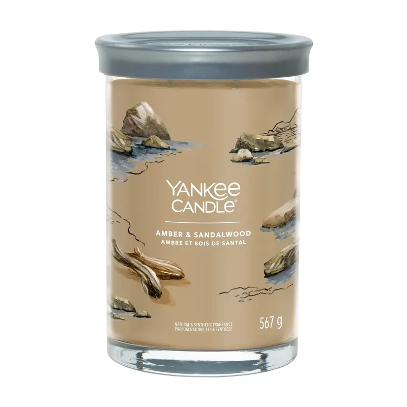 Amber & Sandalwood LARGE YANKEE CANDLE | Pinalli