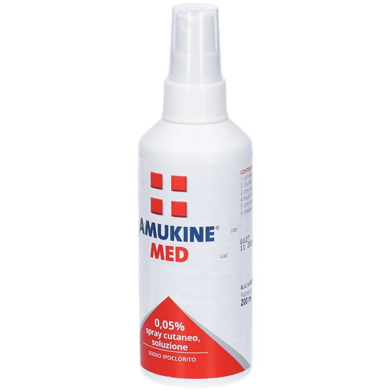 AMUKINE MED 0,05% Spray cutaneo, soluzione