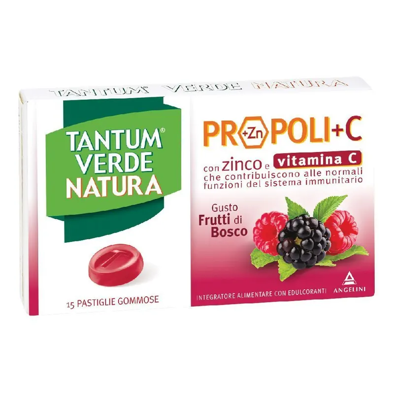 Angelini Tantum® Verde Natura Propoli+C gusto frutti di bosco