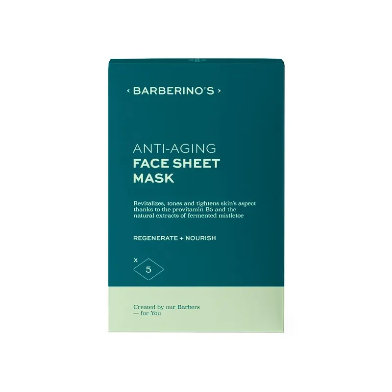 Anti-Aging Face Sheet Mask 5pz BARBERINO'S | Pinalli