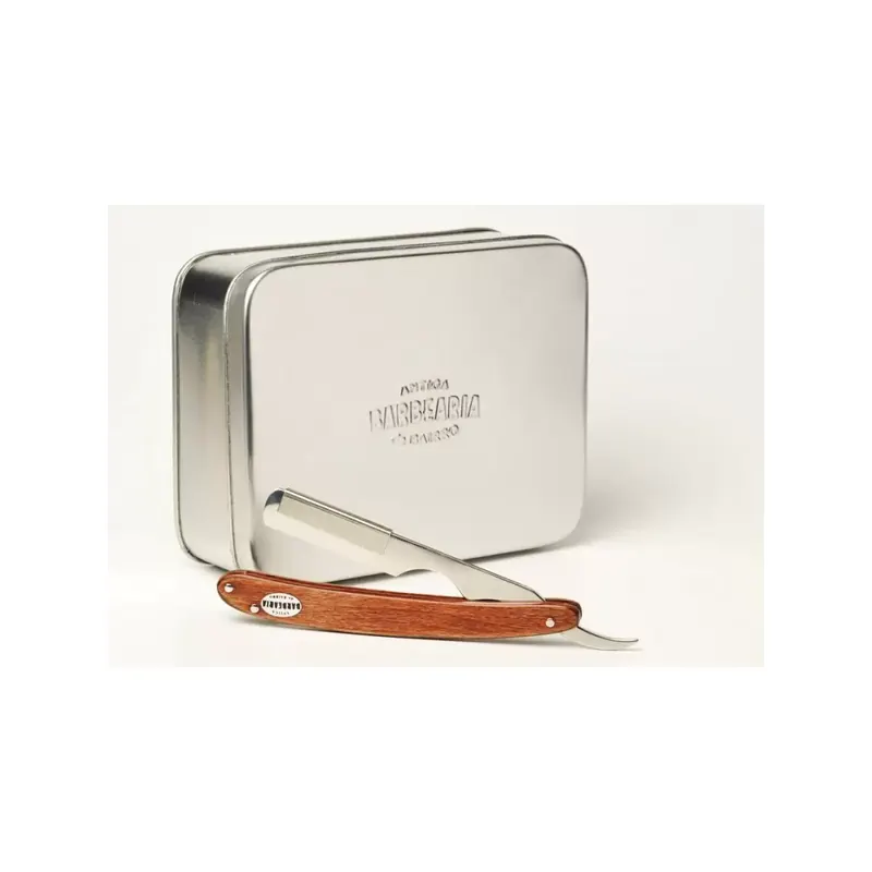 Antiga Barbearia de Bairro Wooden Barber Razor Shavette