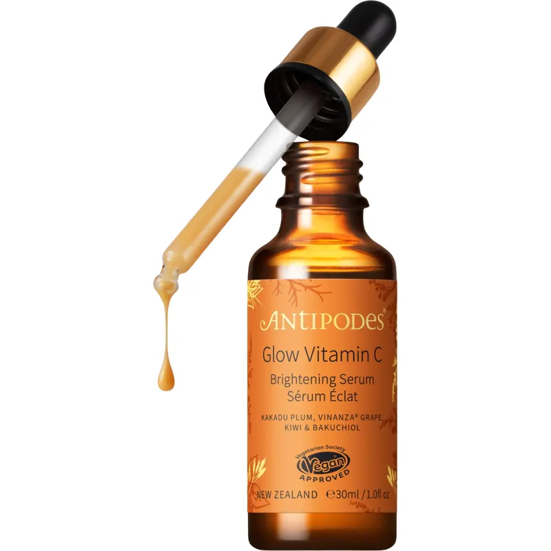 Antipodes Glow Vitamin C Serum with Plant Hyaluronic Acid, 30 ml