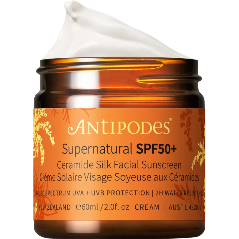 Antipodes Supernatural Ceramide Silk Facial Sunscreen SPF50+, 15 ml