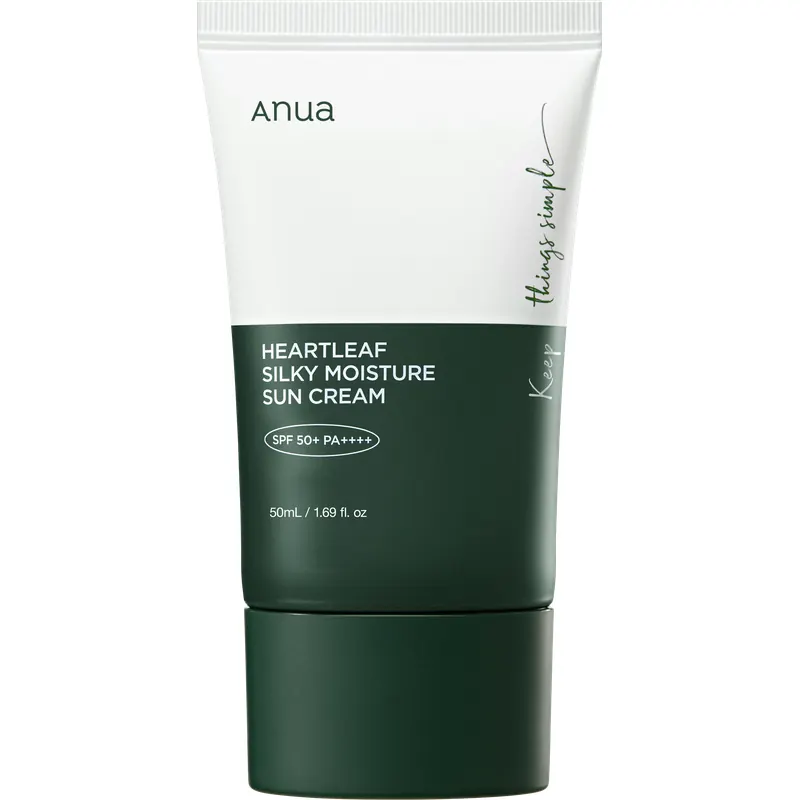 Anua Heartleaf Silky Moisture Sun Cream SPF 50+ PA++++, 50 ml