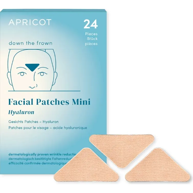 APRICOT Beauty Mini Patch Viso Acido Ialuronico - "down the frown", 24 pezzi