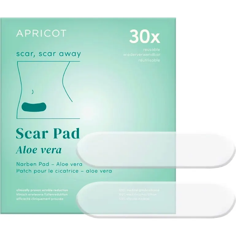 APRICOT Beauty Pad Riutilizzabili Cicatrici Aloe Vera - “scar scar away”, 2 pezzi