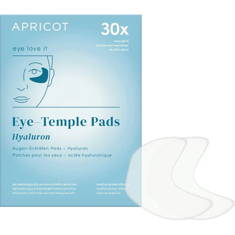 APRICOT Beauty Pad Riutilizzabili Occhi & Tempie Acido Ialuronico - "eye love it", 2 pezzi