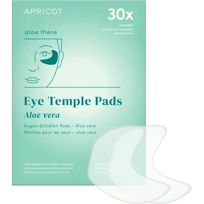 APRICOT Beauty Pad Riutilizzabili Occhi & Tempie Aloe Vera - “aloe there”, 2 pezzi