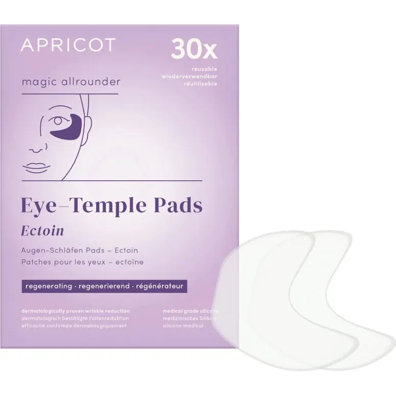 APRICOT Beauty Pad Riutilizzabili Occhi & Tempie Ectoin - “magic allrounder”, 2 pezzi