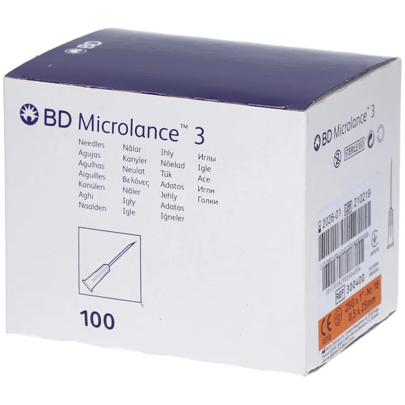 BD Microlance™ 3 Aghi 25G 0,5 mm x 25 mm