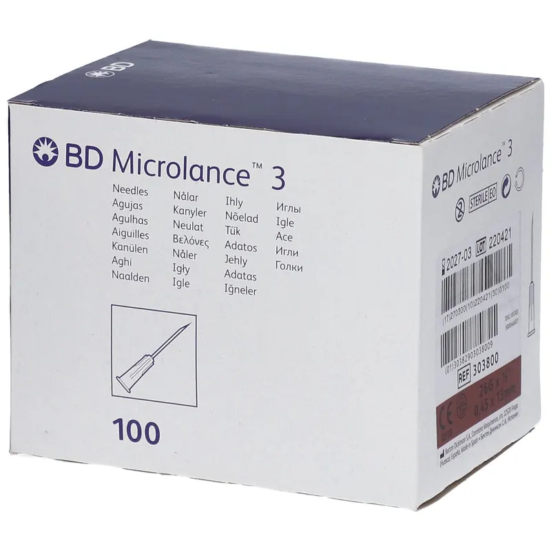 BD Microlance™ 3 Aghi 26G 0,45 mm x 13 mm