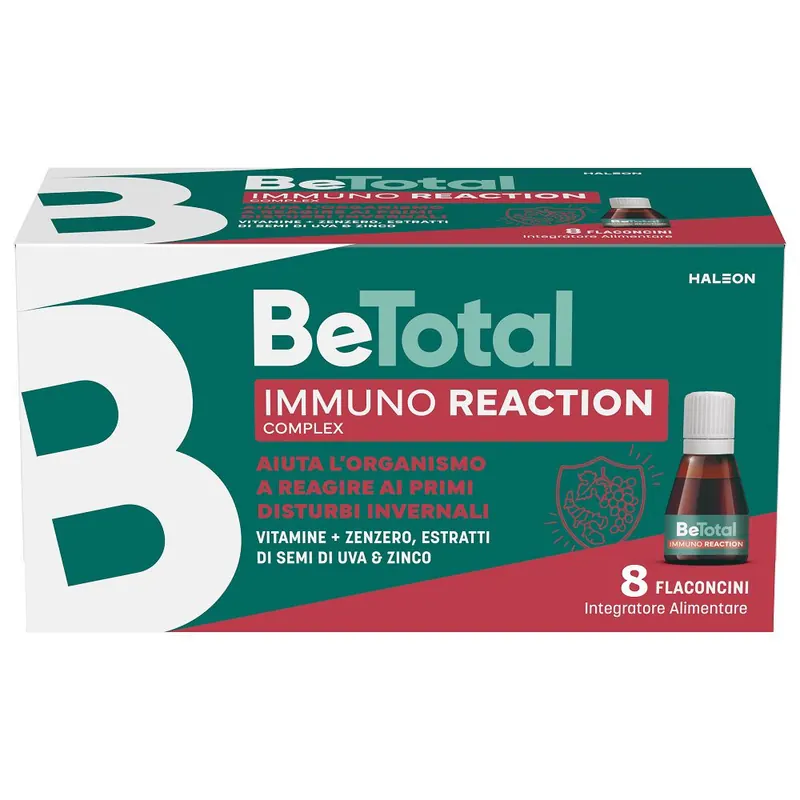 Be-Total Immuno Reaction Difese Immunitarie Vitamina C, 8 flaconcini