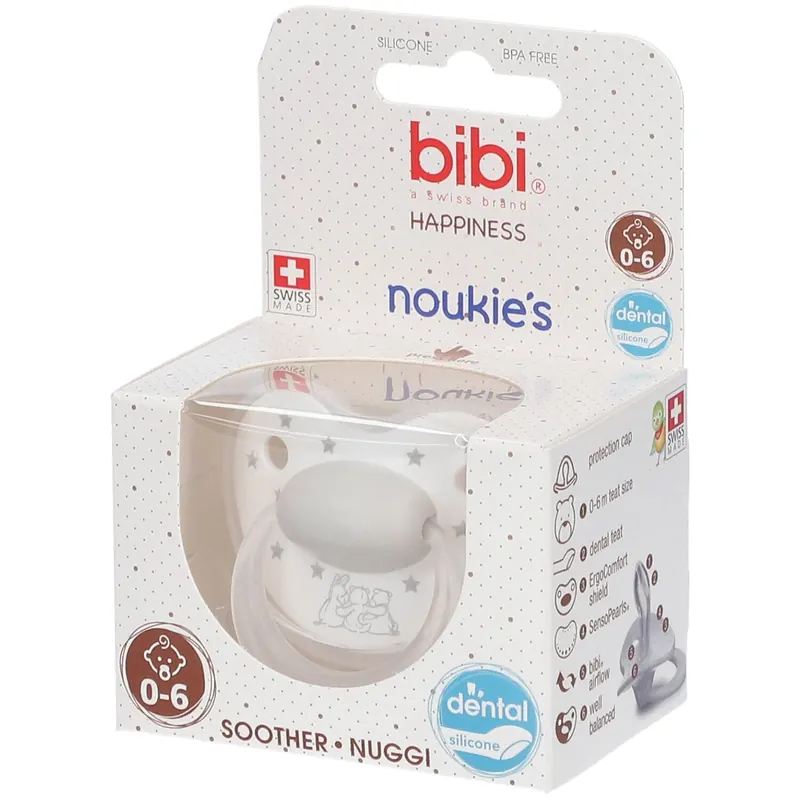 Bibi® Happiness Noukie's Stars Ciuccio Ortodontico 0 - 6 Mesi