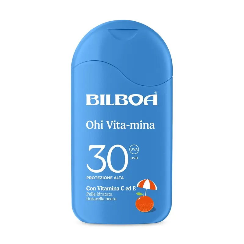 Bilboa Ohi Vita-mina Latte Solare SPF 30 con multivitamina