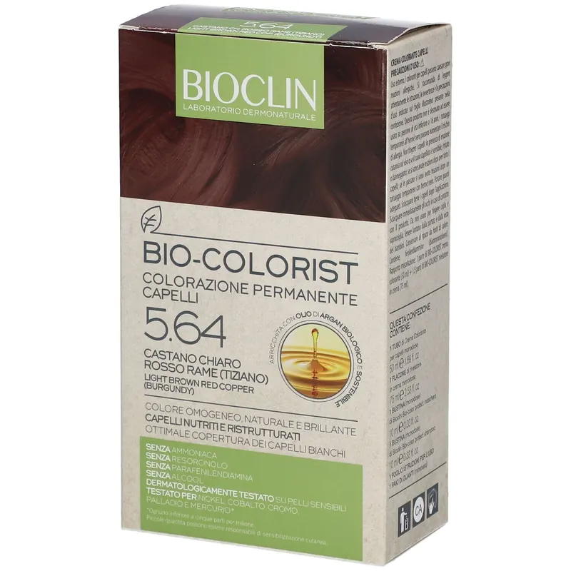 BIOCLIN Bio-Colorist 5.64 Castano Chiaro Rosso Rame (Tiziano)