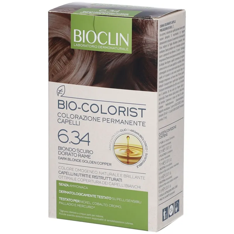 BIOCLIN Bio-Colorist 6.34 Biondo Scuro Dorato Rame
