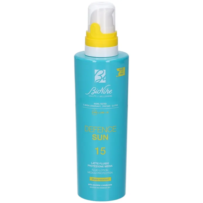 BioNike Defence Sun 15 Latte Fluido Protezione Media