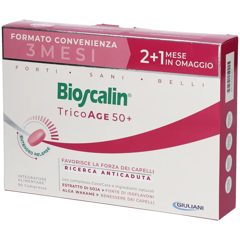 Bioscalin® TricoAGE50+ 2 Mesi + 1 in Omaggio