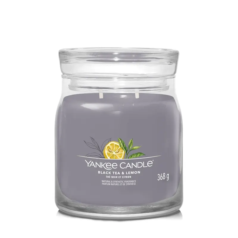 Black Tea & Lemon MEDIUM YANKEE CANDLE | Pinalli