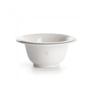 Bol de Afeitar de Porcelana MÜHLE Blanco y Cromo RN11