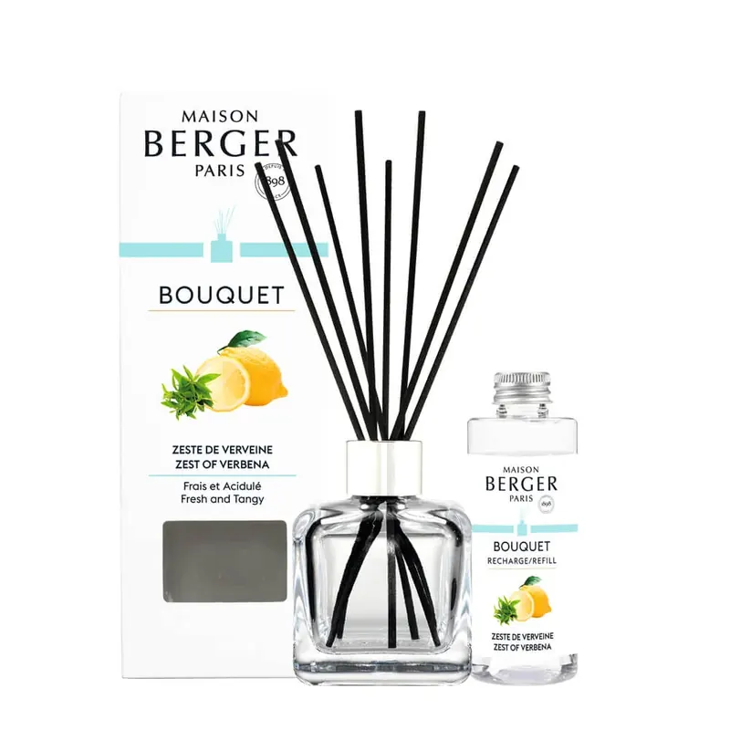 Bouquet Cube Zeste de Verveine MAISON BERGER PARIS | Pinalli