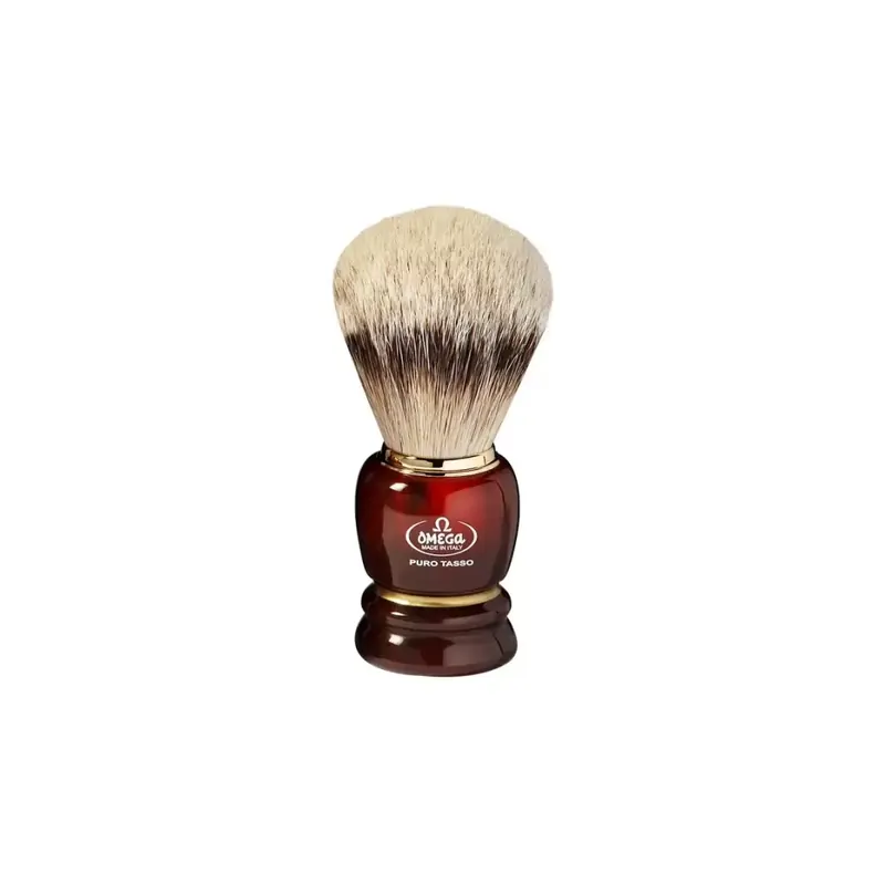 Brocha Afeitar Tejón Punta Plata Omega 636