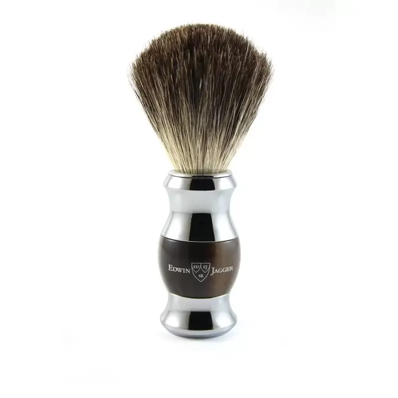 Brocha de Afeitar Pure Badger Imitación Cuerno