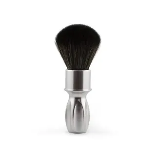 Brocha de afeitar RAZOROCK sintética plissoft noir 400 con mango plata 2027